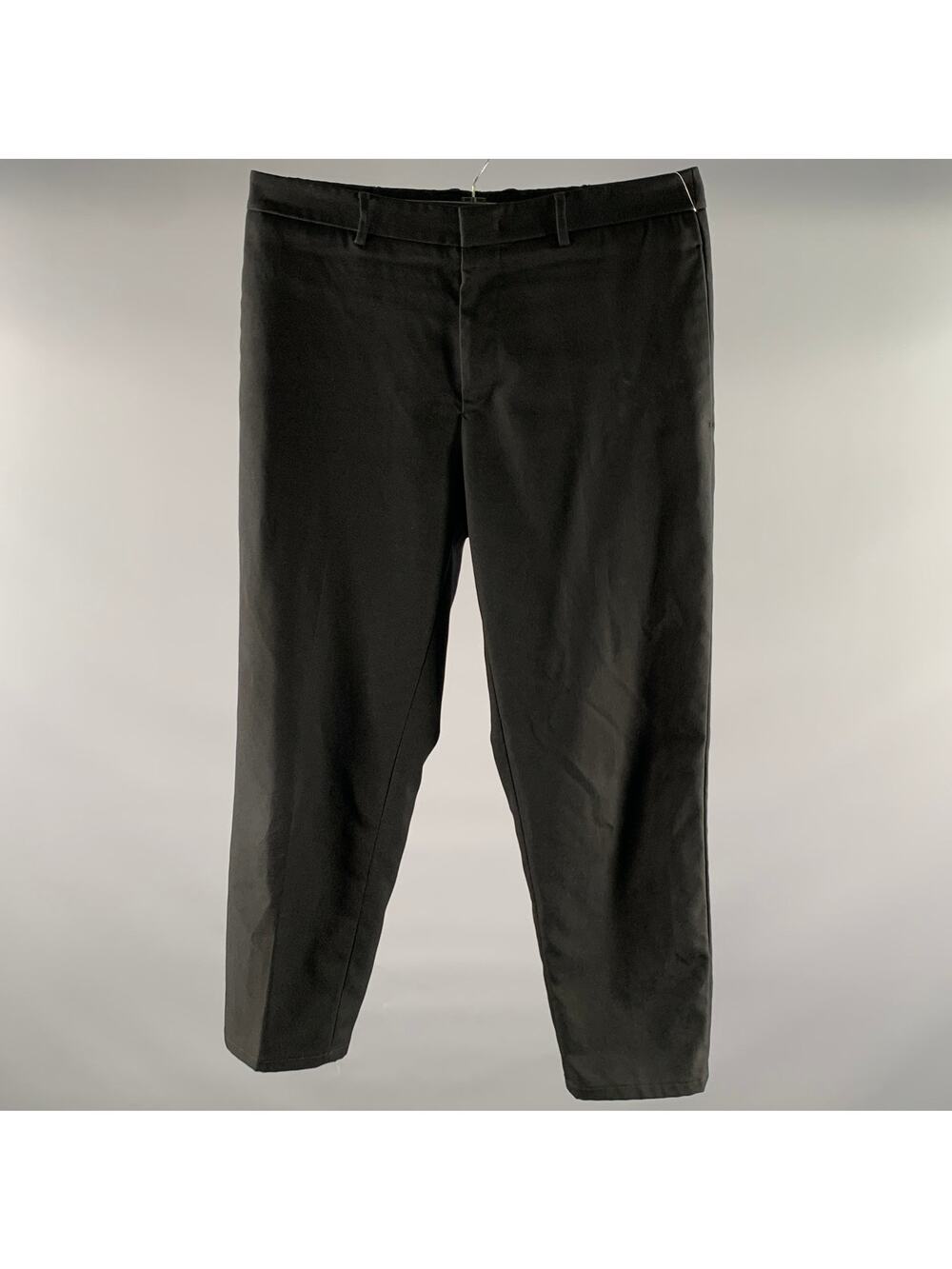 JIL SANDER Size 34 Black Polyester Elastic Waistband Pants